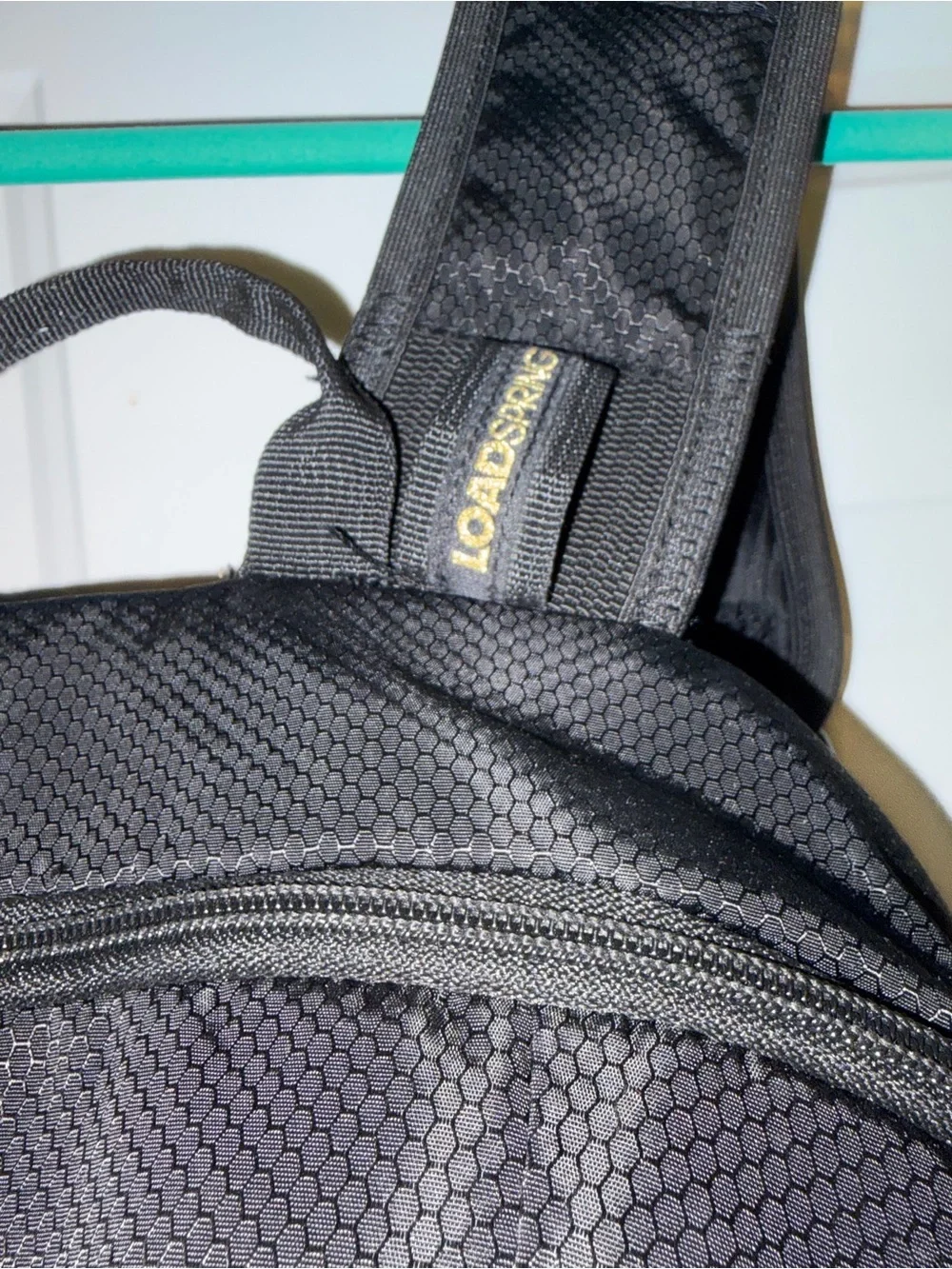 adidas Black Backpack with Gold Logo Accents